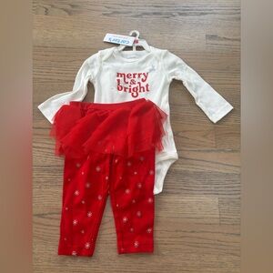 Carter's Merry & Bright Baby Set - White and Red